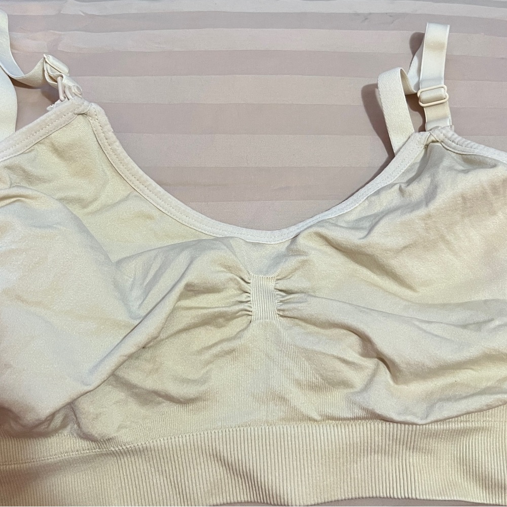 Tan nursing bra